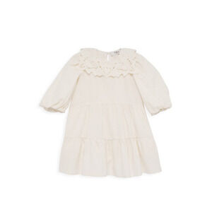Sea Girls' Anita Puff Sleeve Dress Cream Size 6
